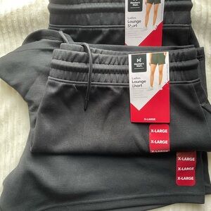 Set of 2 - Member's Mark Ladies Lounge Shorts - Black